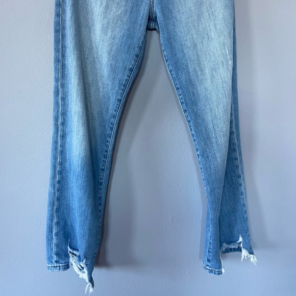 FRAME Le High Straight Jeans in Laskey Rips Size 29 - Picture 5 of 10